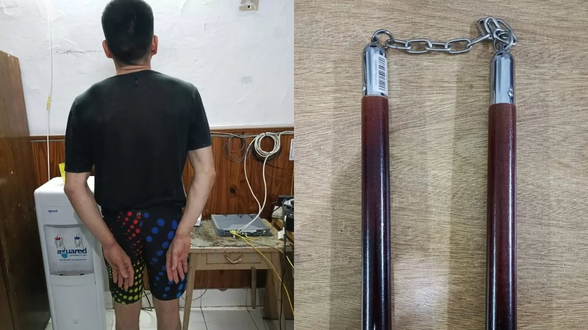 Amenazaba a los transeuntes con un nunchaku en la Peatonal San Martín y quedó detenido