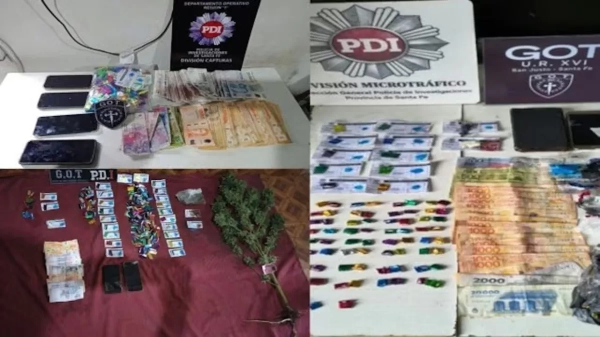 Detuvieron a nueve personas por presunta venta barrial de drogas