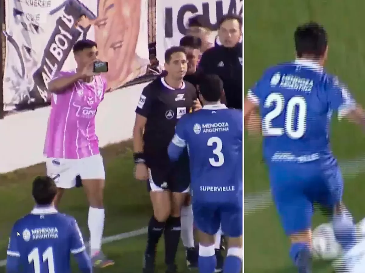 All Boys vs. Godoy Cruz: le mostraron un celular al árbitro, anuló un penal y empataron 0 a 0