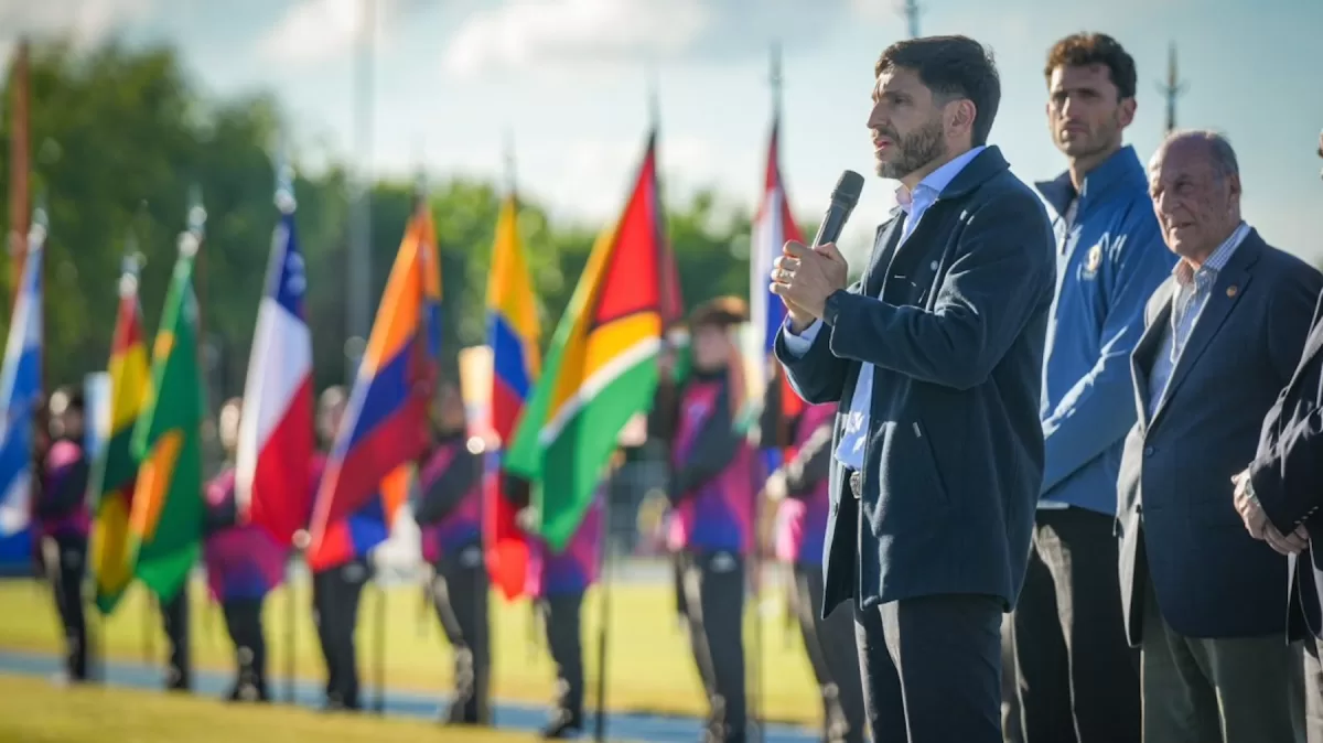 Pullaro en el Sudamericano U23 de Atletismo
