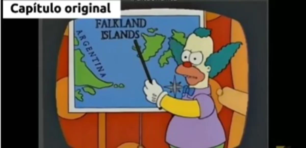 La escena de Los Simpson sobre las Malvinas que eliminó Telefe