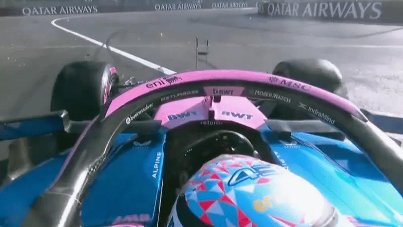 Colapinto terminó en un fuerte choque contra Gasly y Norris