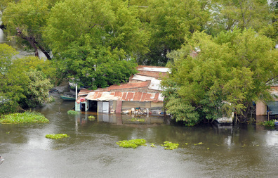 Crecida del Río Paraná - Vuelta del Paraguayo