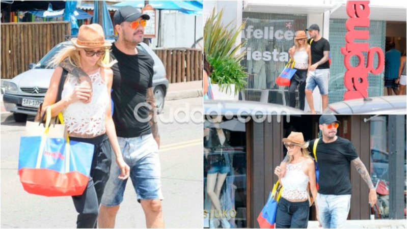 EL PASEO DE COMPRAS DE TINELLI Y VALDÉS POR LA BARRA DE MALDONADO