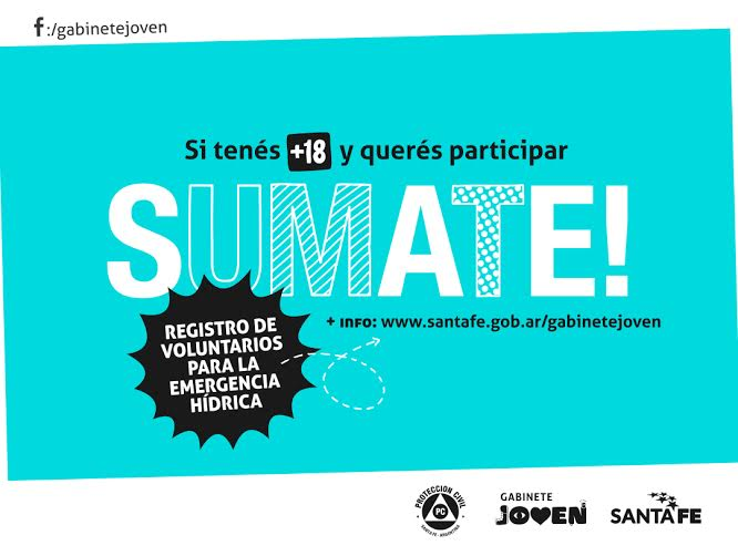 El Gabinete Joven inscribe voluntarios para actuar ante la emergencia hídrica