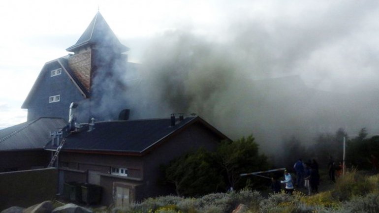 Hubo un incendio en el hotel Alto Calafate
