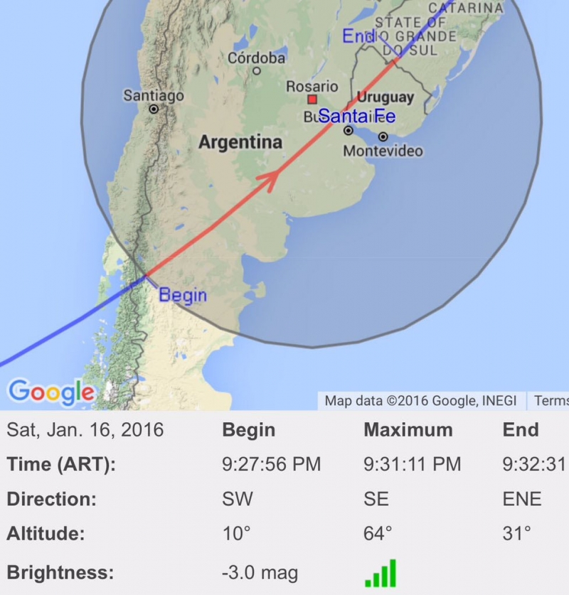 Estación Espacial Internacional - Mapa