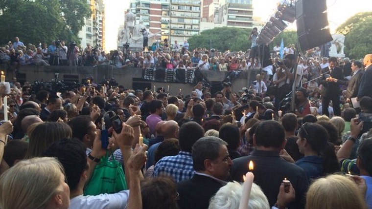 Velas por Nisman: acto a un año de la muerte del fiscal