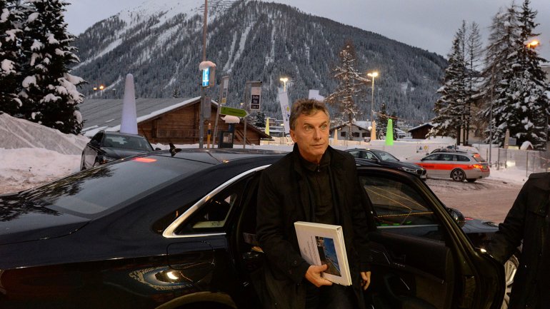 Mauricio Macri, en Davos: 