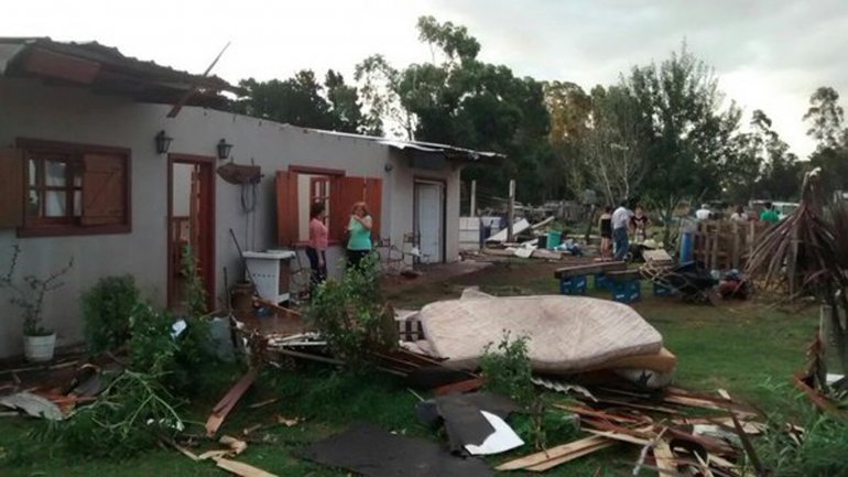 Un tornado provocó destrozos en Mar del Plata