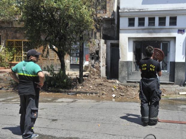 Caño de gas roto, incendio y corte de luz en Rosario