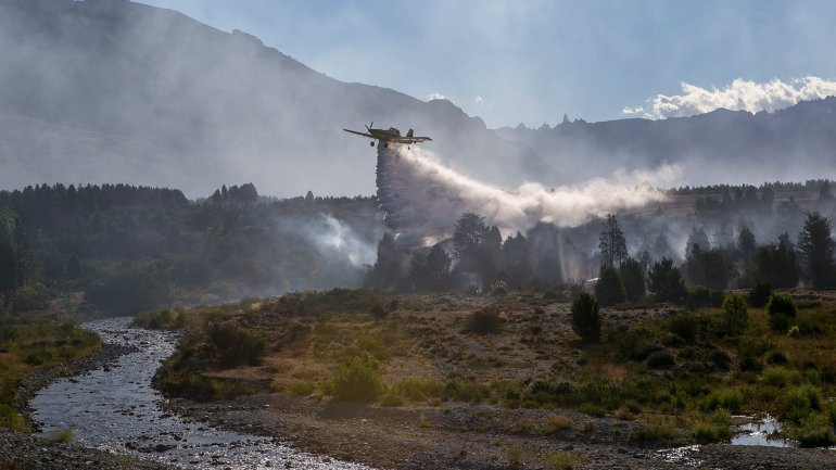 Continúa el incendio en Chubut y ya se quemaron 1.600 hectáreas de bosques