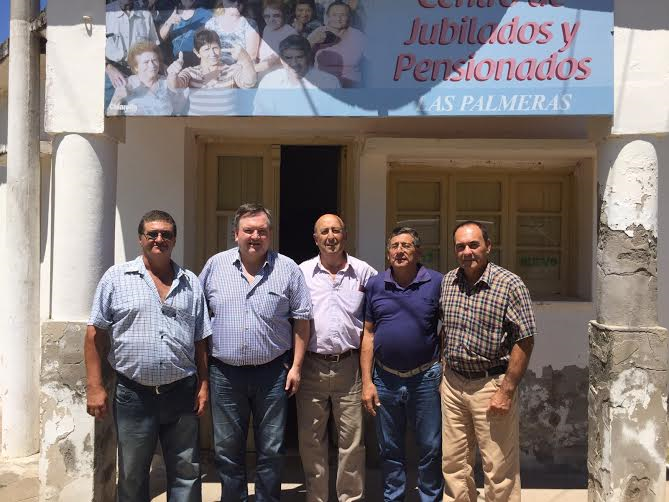 Michlig visitó el Centro de Jubilados y Pensionados de Las Palmeras