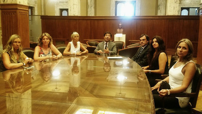 Echegaray recibió a familiares de víctimas de calle Salta