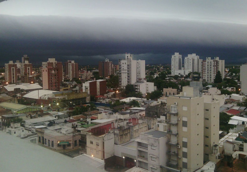 Temporal en Santa Fe - Frente de tormenta