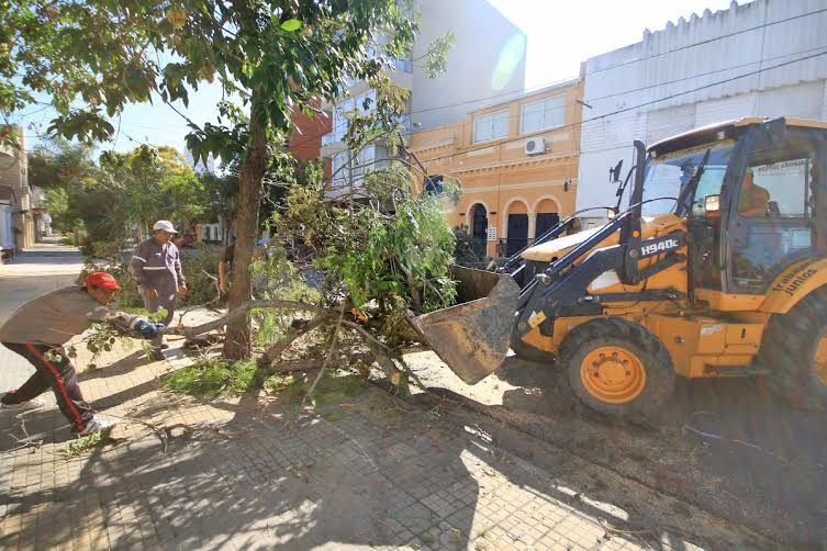 Temporal en Santa Fe - Cuadrillas de la Municipalidad