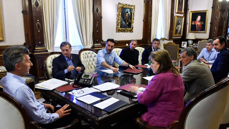El Presidente Mauricio Macri se reúne con su gabinete en Corrientes