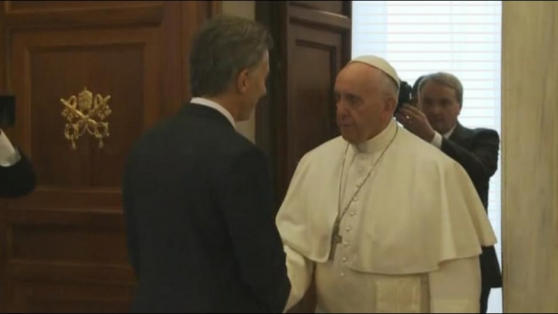 Francisco con Macri
