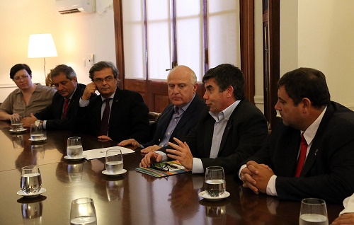 Miguel Irigoyen y los decanos de la UNL se reunieron con el Gobernador Lifschitgz y con el Ministro Matozo