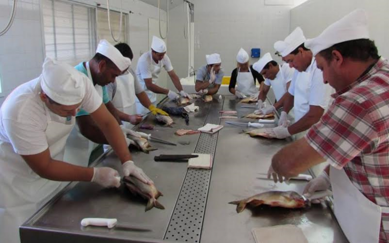 Continúa la capacitación para el procesamiento de pescado en San Javier