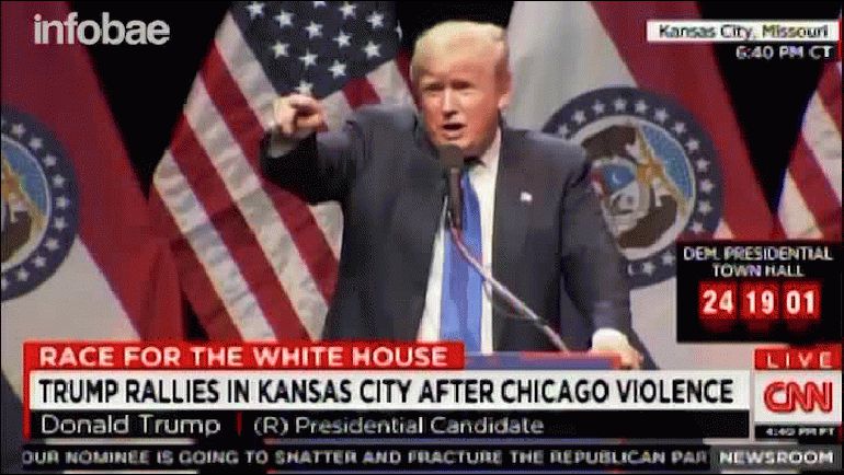 Crece la tensión en torno a Donald Trump: otro mitin fue interrumpido en Kansas