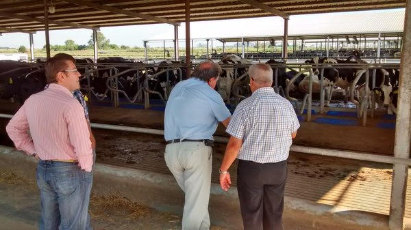 Borla recibió al Secretario de Lechería de la Provincia y se reunieron con productores
