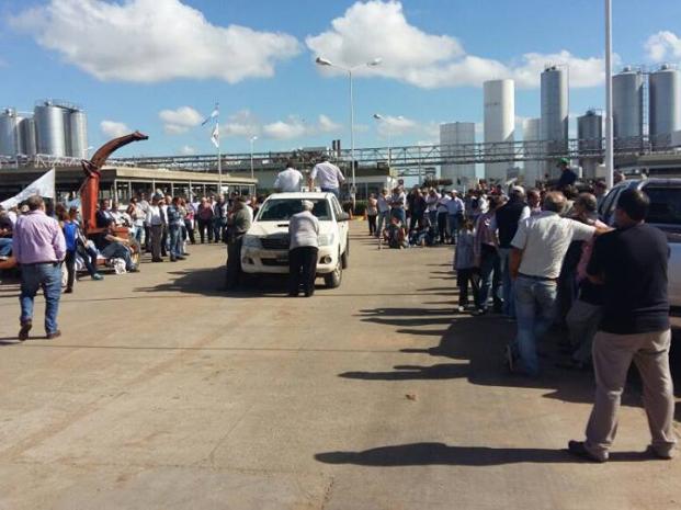Los Tamberos realizaron la primera protesta nacional de la era Macri 