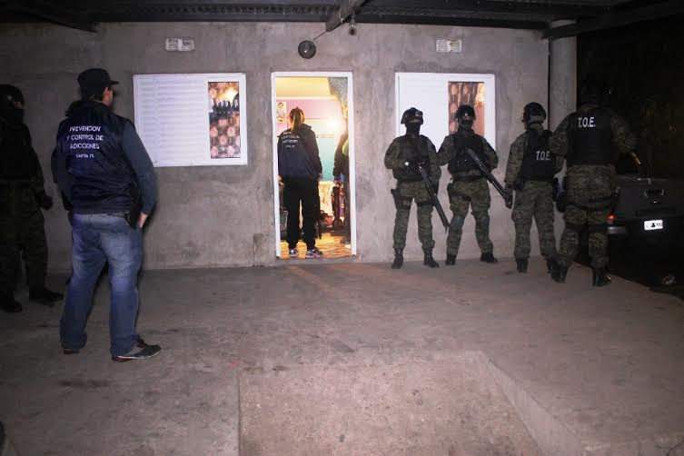 Policías - Estupefacientes - Secuestro en Santa Fe