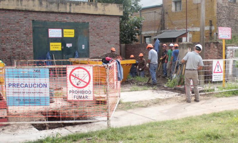 La obra de gas natural cobra nuevo impulso