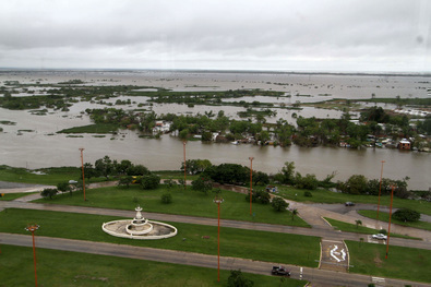 Crecida del Río Paraná - Ruta 168