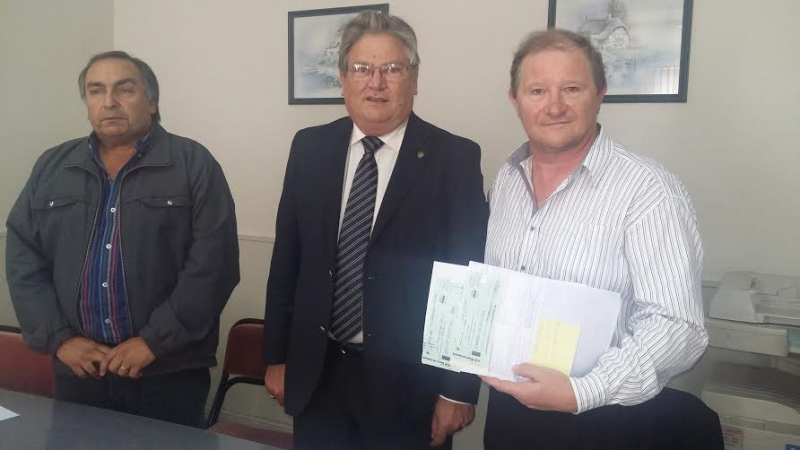Fascendini entregó aportes al pte. comunal Horacio Adagio