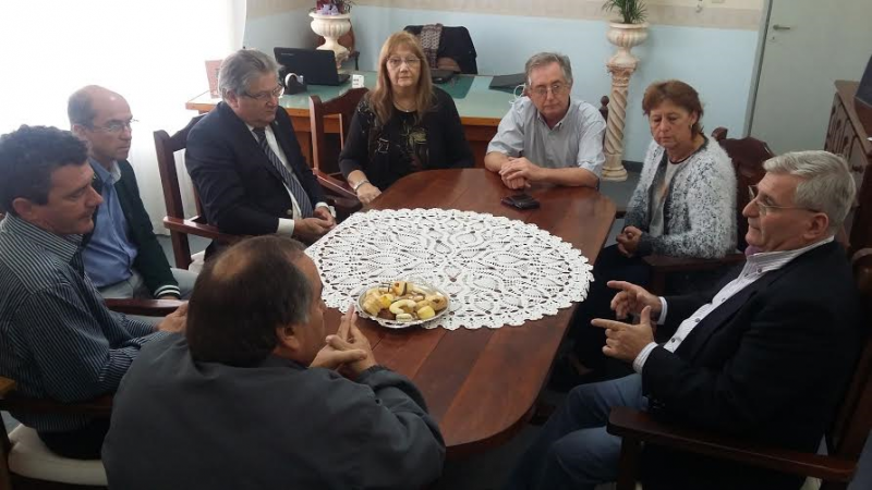 Fascendini junto a la intendenta Mary Brunazzo