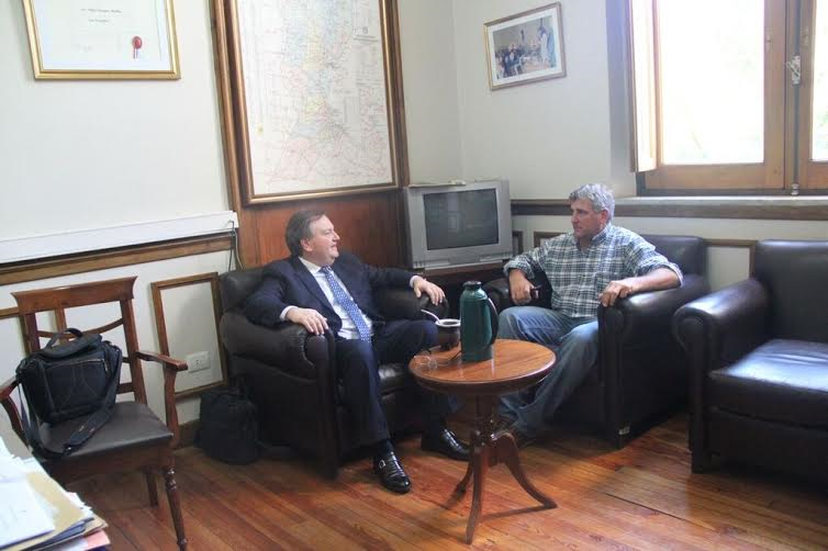 Michlig evaluó  junto a Omar Sterren las necesidades del distrito de Ambrosetti
