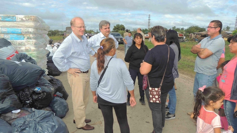 Autoridades provinciales recorrieron zonas del norte santafesino afectadas por la emergencia hídrica 