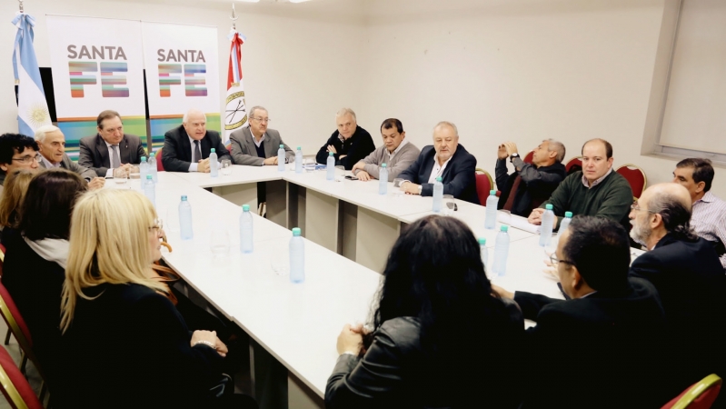 Lifschitz se reunió con el Movimiento Sindical Rosarino