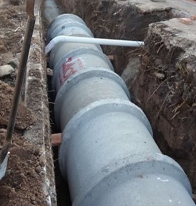 Avanza la obra del desagüe pluvial en calle Vieytes