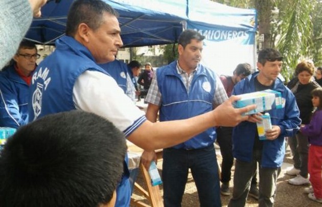 Camioneros marcharon en reclamo de soluciones definitivas