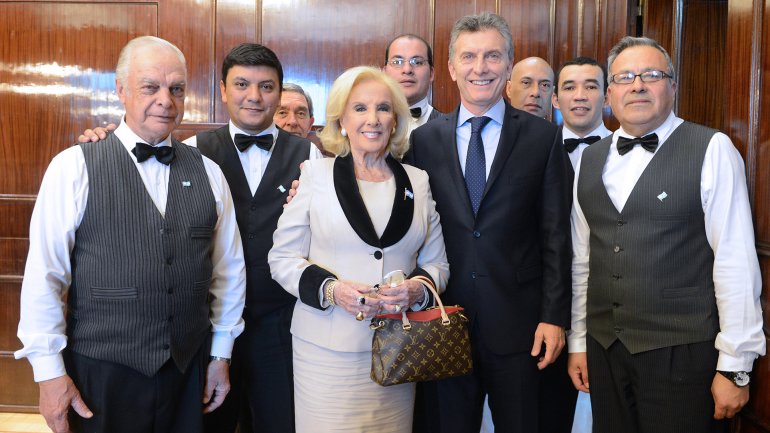 El encuentro de Mirtha con el Presidente