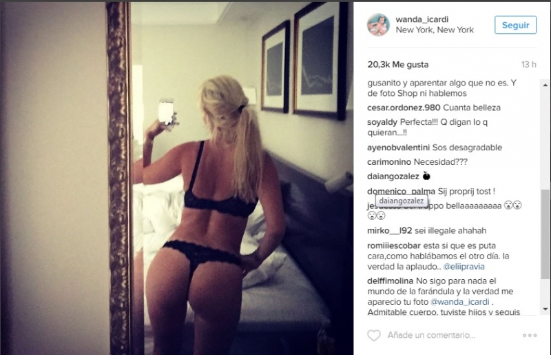 WANDA RESPONDIÓ SOBRE SU COLA