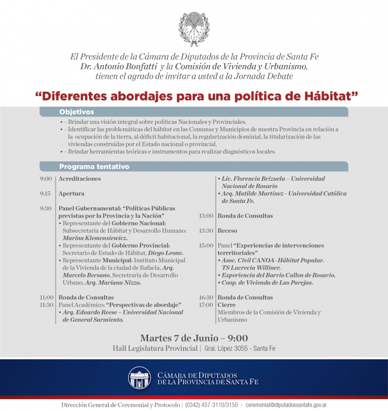 Primera Jornada Provincial de Vivienda y Hábitat 