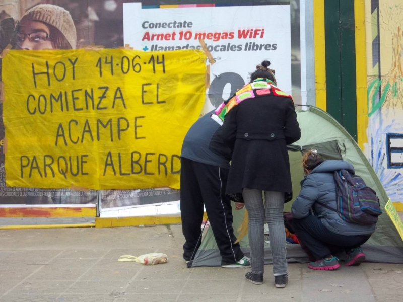 Se cumplen dos años del comienzo del acampe