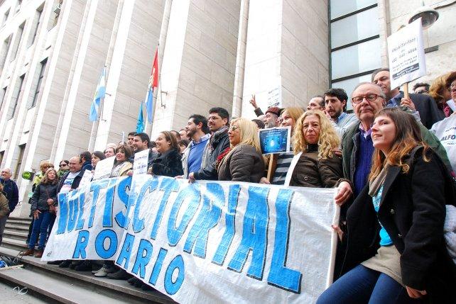 Comerciantes marcharon en protesta ante Macri