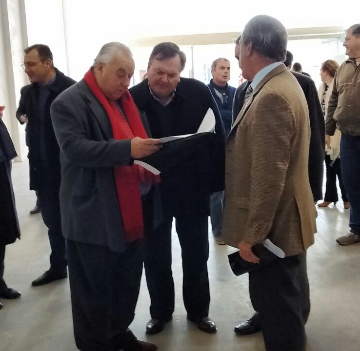Michlig y autoridades judiciales recorrieron las obras de los nuevos Tribunales