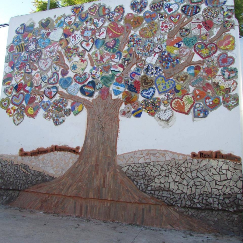 Confeccionan un mural homenaje para René Favaloro en el Iturraspe