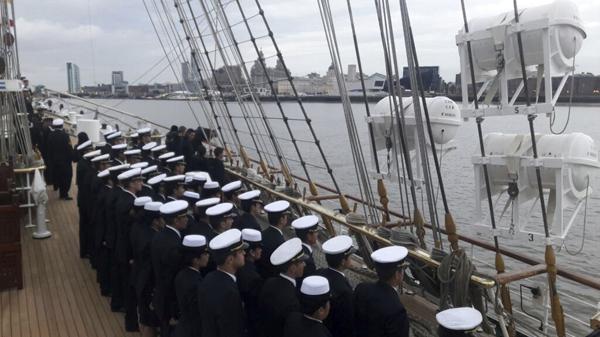La Fragata Libertad volvió a un puerto inglés luego de 14 años