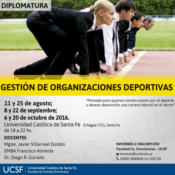 Diplomatura en gestión de Organizaciones Deportivas