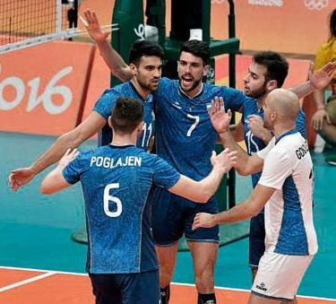 La selección de Voley venció a Rusia por 3 a 1