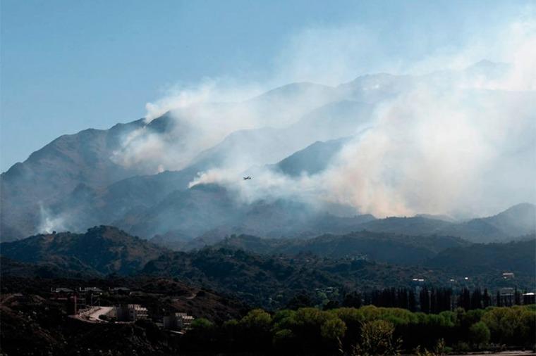 El Presidente manifestó su acompañamiento por los incendios en San Luis