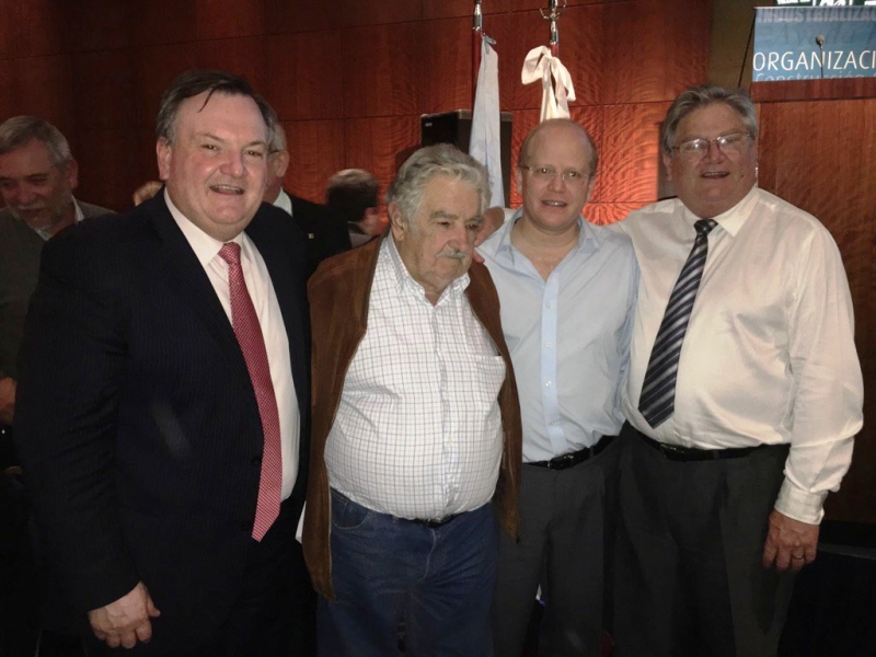 Michlig participó del agazajo de José Pepe Mujica