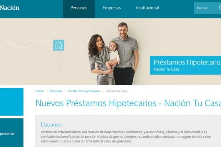 El Nación ya otorgó $1900 millones en su nueva línea de créditos hipotecarios